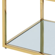 Casini Large Square end Table in Gold